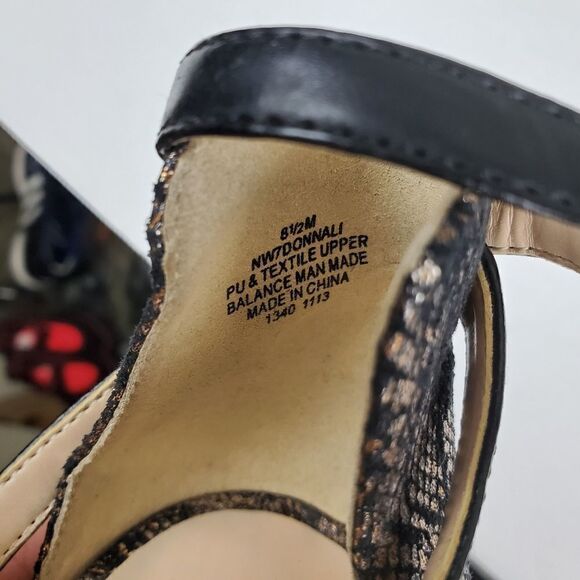 Nine west faux leather ankle strap heels - Picture 3 of 8